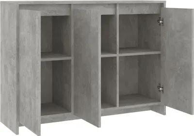 Zdjęcie produktu dla vidaXL Kredens betonowy szary 102x33x75 cm materiał drewnopochodny