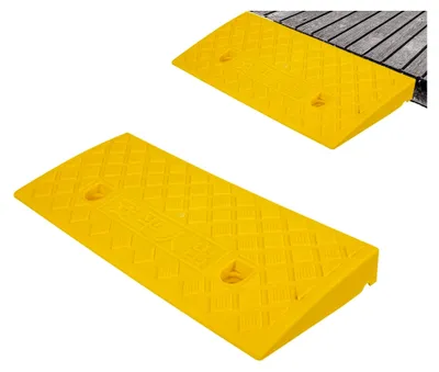 Produktbild von Bordsteinrampe 5 cm hoch, Schwellenrampe für Rollstühle, Autorampen, Auffahrtsrampe, vielseitige Garagen-Schrägrampe für Motorroller, Motorräder und Autos