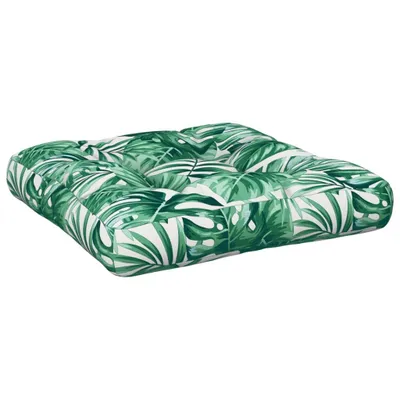 Produktbild von vidaXL Palettenkissen Blattmuster 50x50x12 cm Stoff