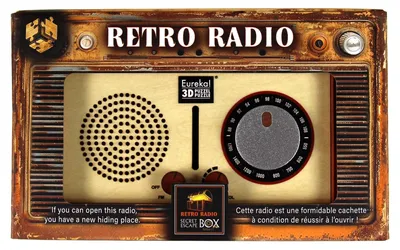 Zdjęcie produktu dla Łamigłówka Escape Box Retro Radio Secret poziom trudności 2/4