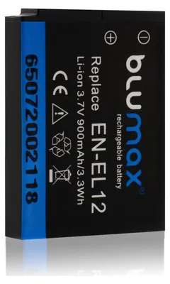 Produktbild von Blumax Akku | für Nikon EN-EL12 Digitalkamera | Kapazität 1000mAh |Spannung 3,6Volt | Video- und Kamerazubehör