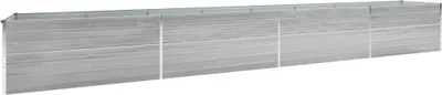 Image de vidaXL Lit surélevé de jardin Acier galvanisé 600x80x45 cm Gris