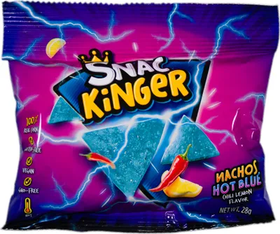 Produktbild von Snac Kinger - Nachos Hot Blue 28g