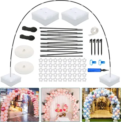 Produktbild von Ballonbogen-Kit, Luftballon Bogen, Wiederverwendbares, Ballon Girlande mit Basis, Hochzeitsbogen, Einstellbare Luftballon Bogen, Party Dekoration