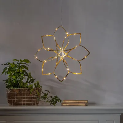 Zdjęcie produktu dla Gwiazda wisząca złota Led AMAZE 40 cm