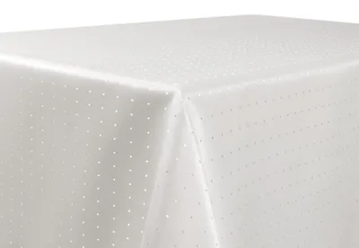 Produktbild von Beautex Damast Tischdecke Punkte bügelfrei fleckenabweisend pflegeleicht