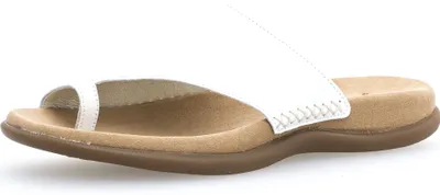 Image de Gabor 03-700 Chaussures Femmes Mules Séparateur d'orteils, Taille:39, Couleur:Blanc