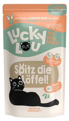 Produktbild von Lucky Lou Lifestage Adult Geflügel &Kaninchen 16x 125 g