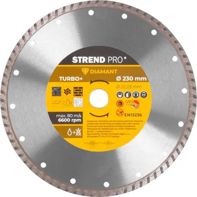 Image de Strend Pro 521C, 230 mm, disque diamanté, Turbo +