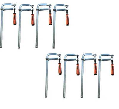 Produktbild von 8 tlg Schraubzwingen Ganzstahl 200/300/400/500 x120 mm Tischzwinge Schraubzwinge