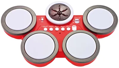 Produktbild von Luna Drum-Set rot elektronisches Schlagzeug Kinder Musikinstrument +3J