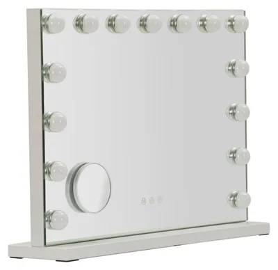 Produktbild von Mauro Ferretti Tischspiegel HOLLYWOOD LED 55x14x43cm Weiß