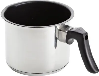 Produktbild von Karl Krüger 2112B, 1 l, Edelstahl, Kunststoff, Edelstahl, Schwarz, Keramik, Gas, Halogen, Induktion, Versiegelte Platte