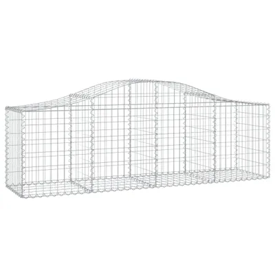 Produktbild von vidaXL Gabione mit Hochbogen 200x50x60/80 cm Verzinktes Eisen