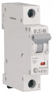 Immagine prodotto di Interruttore automatico di sovracorrente 1P B 10A 6kA AC xPole Home HN-B10/1 Eaton