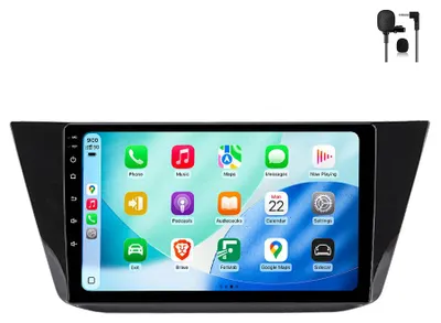 Immagine prodotto di Autoradio 64GB per VW Tiguan 2016-2020 Carplay Navi SWC Bluetooth RDS WIFI DSP GPS DAB+