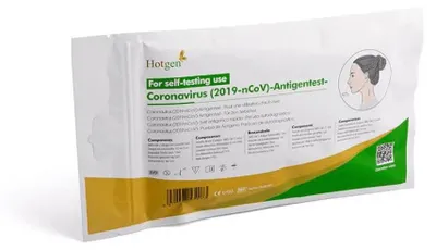 Produktbild von 5 Stück Hotgen schnelltest. BfArM AT1236/21 Selbsttest. Antigen-Test auf zur Eigenanwendung | Packung (1 Test)