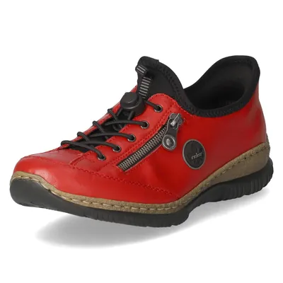 Zdjęcie produktu dla Rieker N3267-33 - Rieker slip-on shoe red Rieker Kolor: czerwony, Rozmiar: 39,