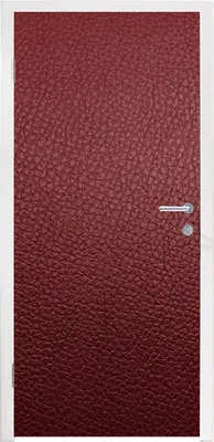 Obrázek produktu pro MuchoWow® Plakát na dveře - Kůže - kožený vzhled - červená - světlá - 205x85 cm - Samolepicí fólie na dveře