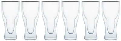 Produktbild von Klasique Doppelwandige Biergläser 400 ml,6er Set