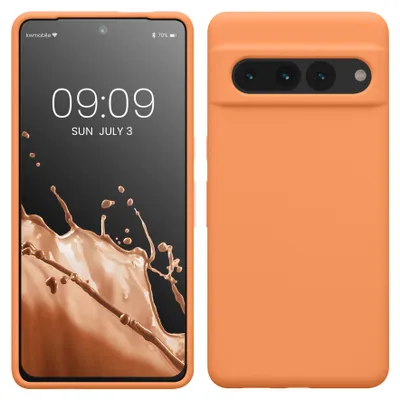 Produktbild von kwmobile Handyhülle für Google Pixel 7 Pro Hülle, für Pixel 7 Pro Case - Hülle Silikon - kabelloses Laden - Warme Aprikose