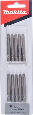 Produktbild von Makita Bit T27x50 mm 10 St. - P-72702