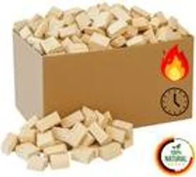 Obrázek produktu pro Floranica dřevěné špalíky 20 kg rozpalovací dřevo dřevěné brikety do krbu kamen špalíky do krbu tvoření modelářství rozpalovací dřevo palivové dřevo