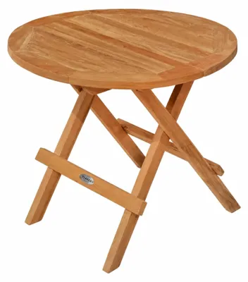 Produktbild von Runder, klappbarer Teaktisch – für den Außenbereich, 50 x 50 cm