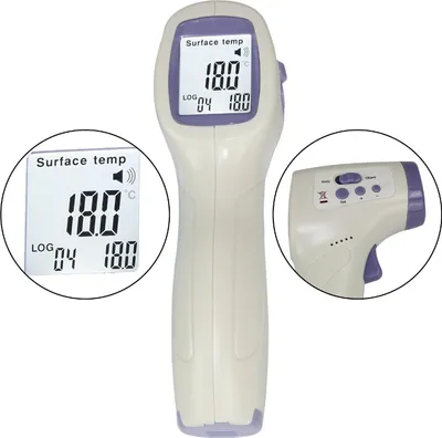 Produktbild von TOP MULTI Digitales Fieberthermometer kontaktlos Infrarot Temperaturmessgerät