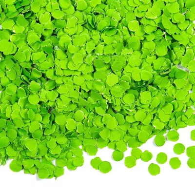 Produktbild von Hellgrünes rundes Papier Konfetti 1 cm Durchmesser 100g