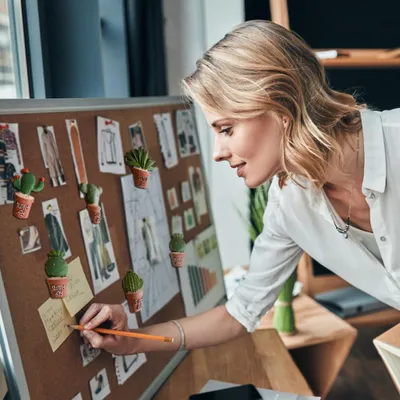 Produktbild von Pflanzen Sukkulenten Kaktus Kühlschrankmagneten Harz Blumen Magneten Kalender Whiteboards Karten - Wohnkultur
