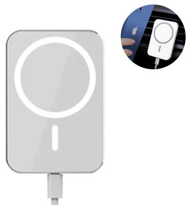 Produktbild von Kompatibel mit iPhone 12 Kfz-Ladegerät, 15W magnetisches kabelloses Kfz-Ladegerät für iPhone 12, 12 Pro, 12 Mini und 12 Pro Max, Qi-Ladehalterung für Lüftungsschlitze, Weiß
