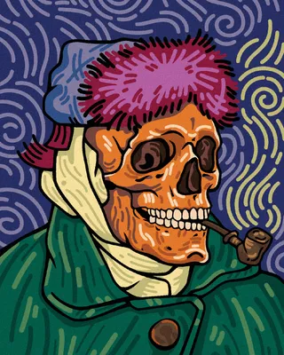 Zdjęcie produktu dla Zuty - Painting by Numbers - VINCENT VAN GOGH PUPPET, 40x50 cm, rozciągnięte płótno na ramie