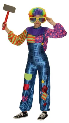 Produktbild von Clownkostüm für Damen Zirkus Narr Kostüm Clown S - XL, Größe:M