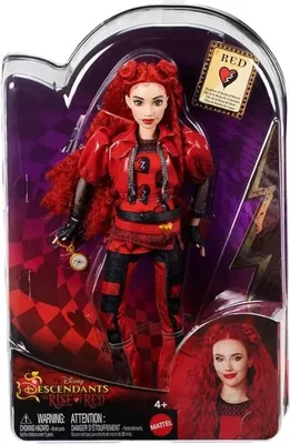 Produktbild von Mattel Disney Descendants: The Rise Of Red Disney Descendants 4: The Rise of Red Modepuppe und Accessoires – Red, die Tochter der Herzkönigin, Modepuppe, Weiblich, 4 Jahr(e), Mädchen, 279,4 mm, 200 g