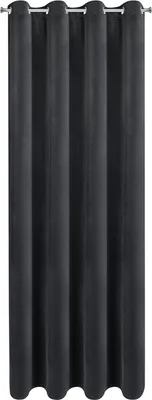 Produktbild von EUROFIRANY | Gardinen - Verdunkelungsvorhang - NITA - 140x250 cm - Schwarz - 100% lichtundurchlässig - Elegantes Design