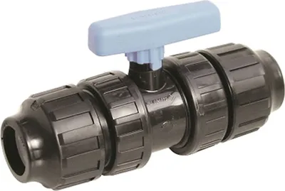 Obrázok produktu pre Plastová spojka s guľovým ventilom a rýchlospojkou 32 x 32 mm