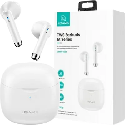 Immagine prodotto di Usams Cuffie Bluetooth 5.0 Tws Ia Serie Wireless Bianco/Bianco Bhuia02 (Us-Ia04)
