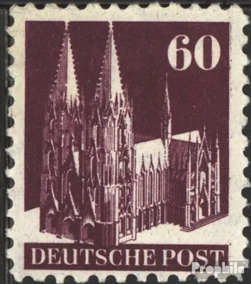 Produktbild von Briefmarken Bizone (Alliierte Besetzung) 1948 Mi 93W I B  postfrisch Bauten