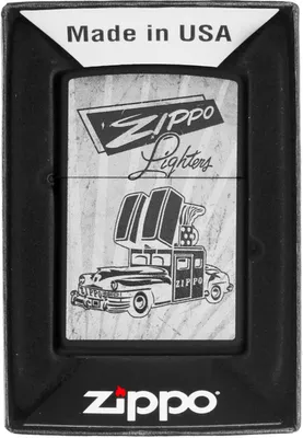 Produktbild von Zippo Benzin-Feuerzeug schwarz matt Car Design 60006569, unbefllt