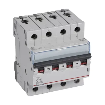 Obrázok produktu pre Legrand TX3, Miniatúrny istič, Typ C, IP20, 240 - 415 V