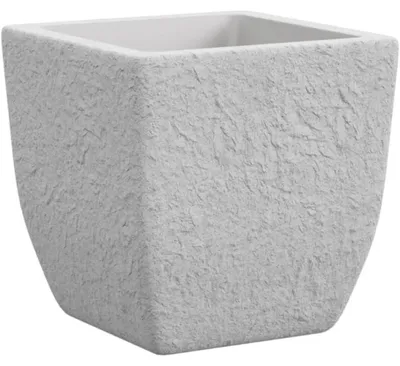 Produktbild von tera® Pflanztrog PETRAM Stone Grey grau rechteckig 81 x 50 cm - Kunststoff