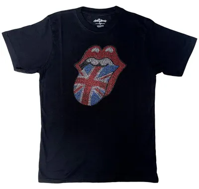 Zdjęcie produktu dla The Rolling Stones Classic UK (Embellished) Black M Koszulka