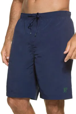 Image de Short de bain pour hommes JP 1880, vêtements de plage, ceinture élastique, bleu marine, taille 3XL
