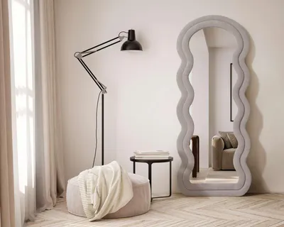 Produktbild von Skye Decor, Hochwertiger Cheval-Spiegel, Beige, 65 x 170 cm | 100% MDF, Wandmontage möglich | Moderner, eleganter Stil für Ihr Zuhause, ideal für Ankleidezimmer und Schlafzimmer.