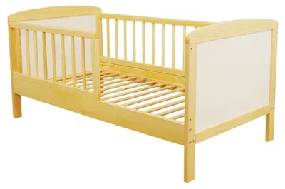 Łóżko tapczanik 120x60 Bartek kolor sosna/biały – zdjęcie produktu 1