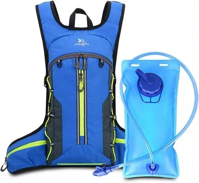 Produktbild von Leichte Laufweste mit 2-Liter-Trinkblase, ultraleichte, reflektierende Laufrucksack für Damen und Herren, atmungsaktive und verstellbare Trinkweste für Outdoor-Aktivitäten und Wandern