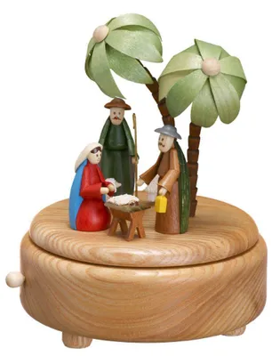 Produktbild von Spieldose mit Christi Geburt bunt BxHxT 13x16x13 cm NEU