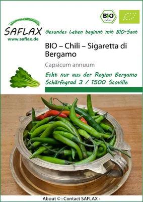 Imagen del producto de Chili "Sigaretta de Bergamo" (Capsicum annuum).