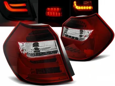 Obrázek produktu pro Zadní LED světla pro BMW E81/E87 LCI rok 07-11 červená/chromová